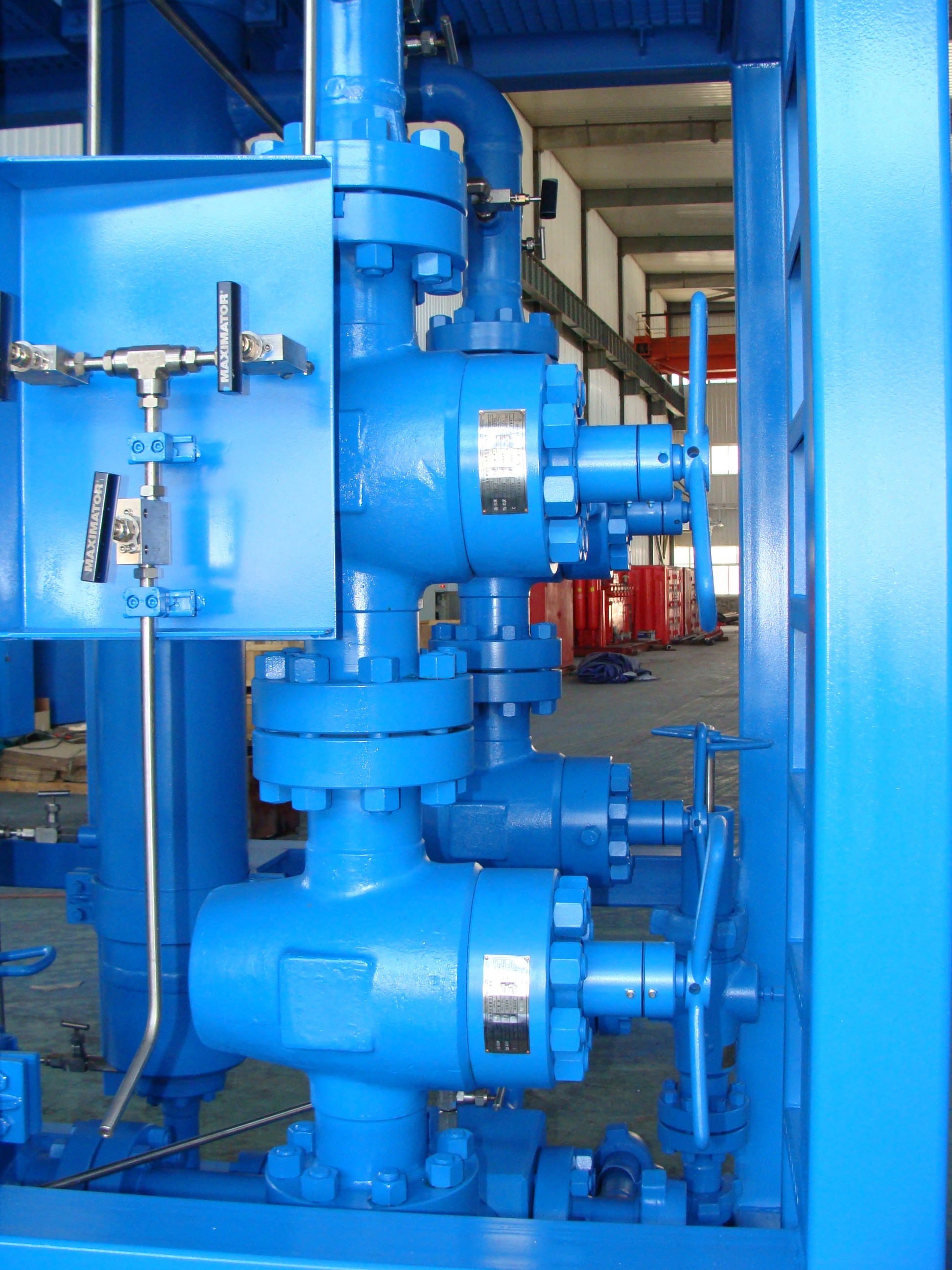 10000 Psi Surface Test Tree Dual Port Sand Filter Skid Mounted API 6A Standard