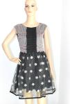 round neck sleeveless fashion dresses with polyster