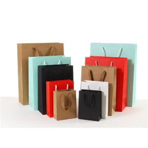 Durable Coloured Paper Carrier Bags Matt / Glossy Lamination Surface Handling