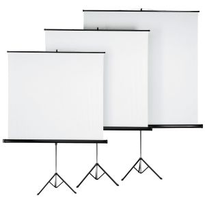 China 70&quot;X70&quot; Tripod Projection Screen Portable Matte White Screen Fabric With Stand factory