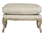 Customization wholesale antique linen fabric home goods tufted square ottoman