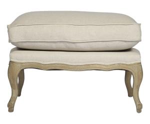 China Customization wholesale antique linen fabric home goods tufted square ottoman stool factory