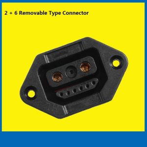 Removable 220V Copper Electric Car Plug ,  2 6 Core Copper EV Charger Plug Adapter