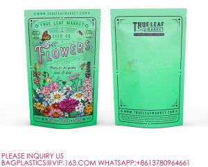 China Custom Printed Logo Biodegradable Edible Packaging Smell Proof Resealable Stand Up Bags factory