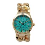 Cowboy Link Ladies Fashion Watches With Diamond On Dial Green