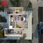 Zontop Modern Flat Pack Light Steel Structure Building Home Prefabricated Shed