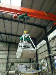 3T 5T 10T Single Girder Overhead Crane , Grab Bridge Crane Strong Bearing
