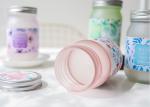 Large Frosted Glass Candle Holder Lead - Free Glass Unique Design