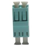 Green color Plastic APC / UPC SM / MM LC Fiber Optic Connector Adapters
