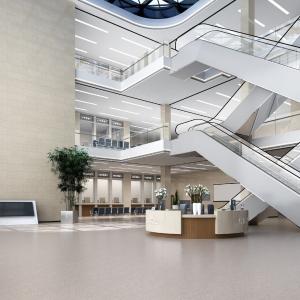 China Commercial Shopping Mall Pvc Flooring Roll Waterproof Homogeneous Vinyl Flooring factory
