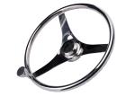 3/4" Tapered Shaft Bass Boat Steering Wheel , Nautical Steering Wheel 340mm