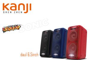 China Daul 6.5 Inch Portable Bluetooth Speakers Shock Sound Covers 200 Meters Around factory