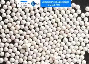 China 2.2 - 2.5mm 65 Zirconium Oxide Balls , 0.6 - 0.8mm Zirconia Milling Media factory