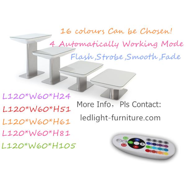 16 Colors Rental Illuminated Outdoor Furniture With Harmless Materials