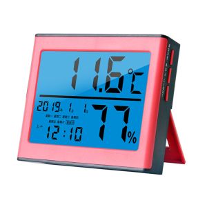 Battery Digital Hygro Thermometer Hygrometer With Timer Alarm Date