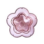Creative Pink Cherry Blossom Glass Fruit Salad Plate