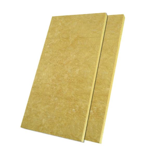 China Yellow Fireproof 50mm Rockwool Thermal Insulation Slab OEM factory