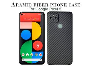 China Anti Fingerprint Aramid Fiber Phone Case For Google Pixel 5 Carbon Fiber Cover factory