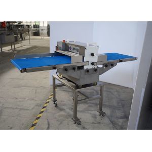TJ-309D Customized 500 Width Conveyor Belt Fresh Meat Slicer With Double Blades