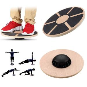 China Wooden Balance Board Plate Yoga Balancer Anti-skid High Level Training Balance Gym Board factory