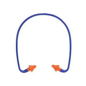 China Wholesale Comfortable Reusable Tapered Foam Ear Plugs Hearing Protection Noise Reduction Banded Earplugs factory