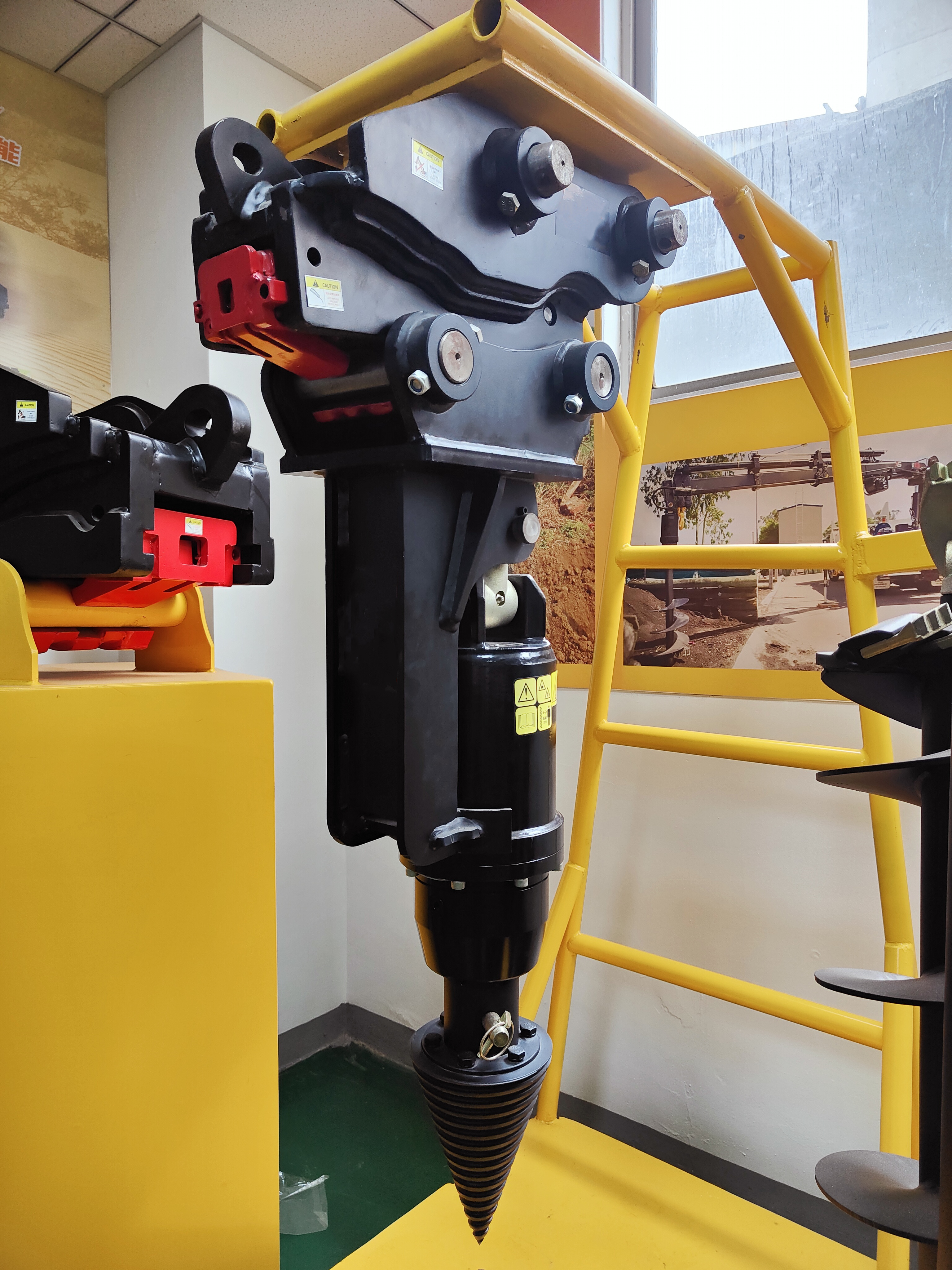Hydraulic Ground Earth Auger Drill For Excavator Skid Steer Backhoe Loader Crane