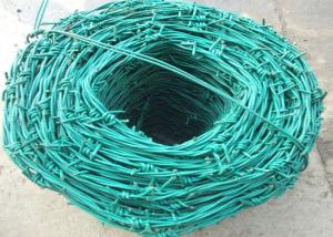 China Security 0.4mm PVC Coated SWG8 Coiled Razor Wire factory