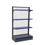Single Side Display Grid Rack Heavy Duty Supermarket Shelving