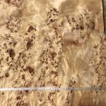 Waterproof Natural Mappa Burl Veneer , Plywood Burl Wood Panels Facings