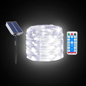 China Waterproof Led Solar String Light Leather Wire Outdoor Solar Fairy Lights factory