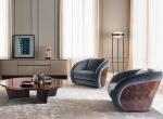 Lacquer Luxury Leather Living Room Sets
