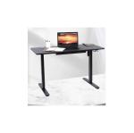 60-72 Inch Black Wooden Recording Studio Table Workstation with Electric Height