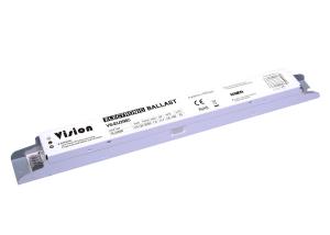 China 2 X 58w Fluorescent Light Ballast Frequency 50 / 60Hz Dimension 350 * 34 * 30mm factory