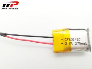 China 3.0V 270mAh 601420 Li Mno2 Battery 601420 Lithium Primary Battery factory