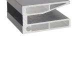 Effortless Stair Railings Aluminum Alloy Glass Enclosure U-Shaped Groove U