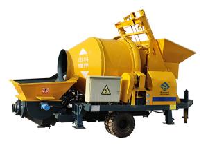 China 40m3/H Mini Concrete Pump Machine Light Weight Mobile Concrete Mixer With Pump factory