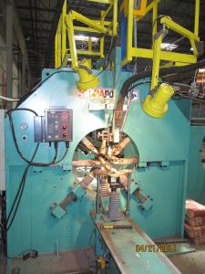 China HFH Autoamatic Arc Light Pole Seaming and Welding Machine Used in Argetinia South American Market factory