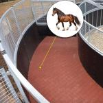 Hot-Selling Dog-Bone Shaped Rubber Brick Rubber Interlocking Horse Walker Mats