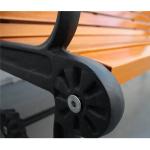 1800mm Solid Timber Outdoor Bench Seat , Traditional Wooden Bench With Steel