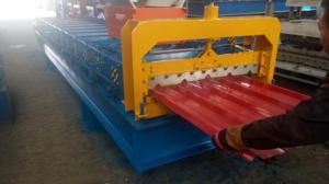 China 4kw 380V PPGI Roof Panel Roll Forming Machine For 840mm Width Steel Tiles factory