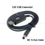 High Quality Booster Step Up 5V USB to 12V DC Power Elevador Convertidor Cable
