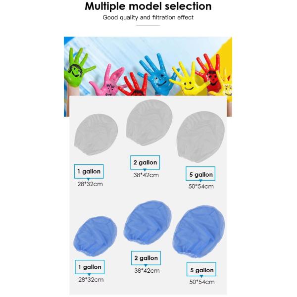 Hite 1 2 5 Gallon Elastic Opening Fine Mesh Paint Strainer Bags For Hydroponic Paint Filtering