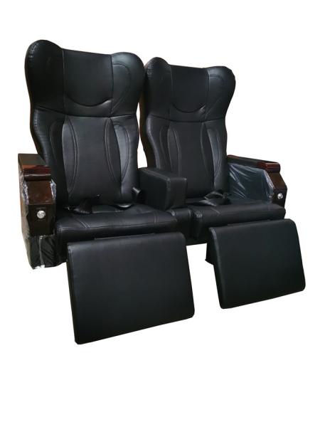 Foot Rest Reclining Bus Seats , Express Bus Seats Side Handrail Bautiful Anti