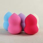 Hydrophilic Non Latex Powder Puff Cosmetic Brush Purple Small Gourd