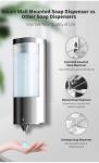 Hotel Bathrooms Shower Shampoo Dispenser 500ml Automatic ABS Material
