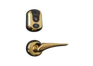 China Gold Hotel Key Lock Systems / Battery Operated Electric Door Lock System factory