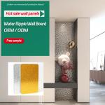 8mm Bamboo Wood Fibre Wood Panels Wall Decor Interior Paint-Free 3D Water Ripple