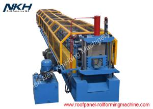 China Water Gutter Roll Forming Machine , High Precision Seamless Gutter Machine factory