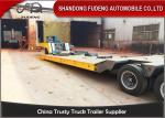Hydraulic 2 / 3 / 4 Axles Detachable Gooseneck Trailer 50-100 Tons Payload