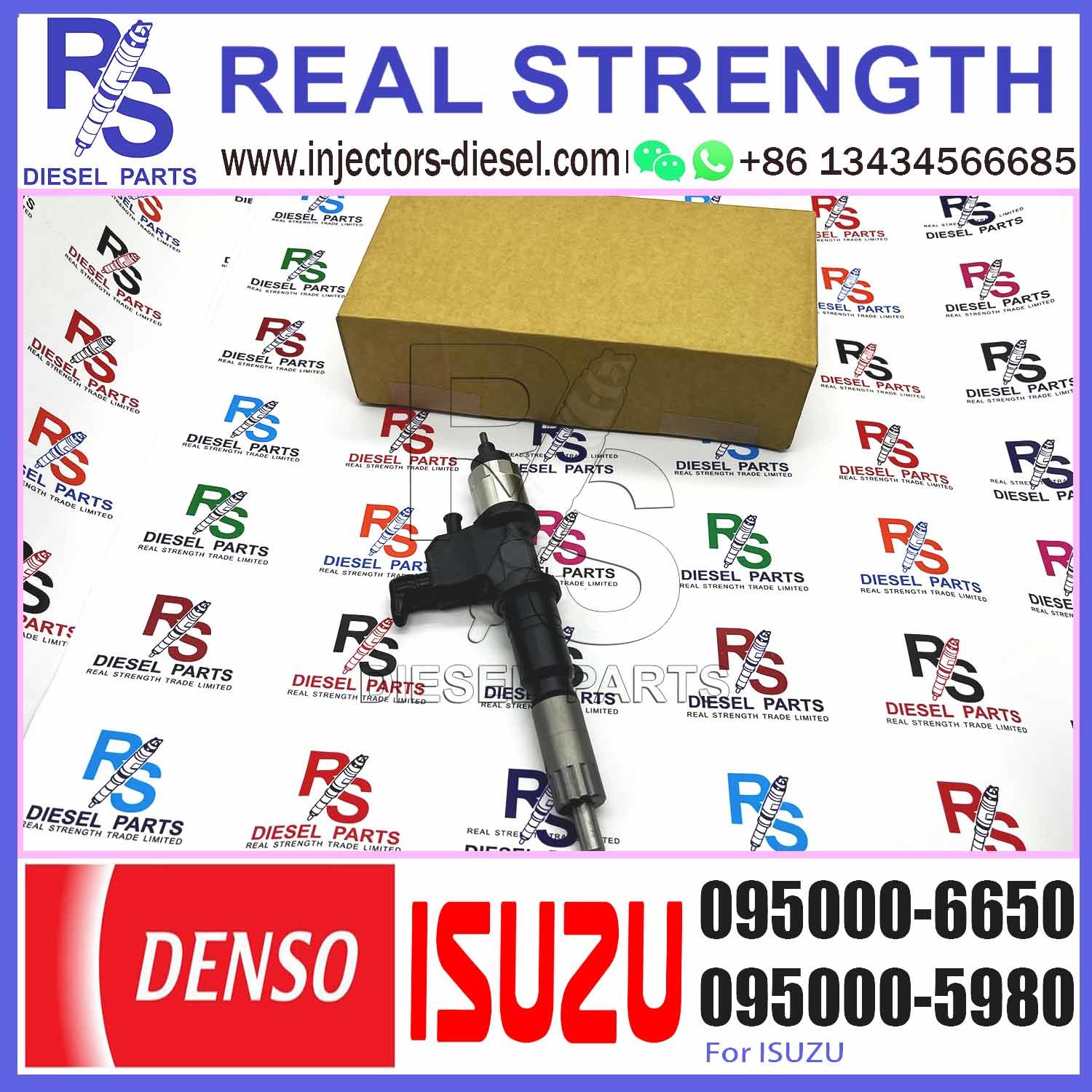 common Rail Diesel Fuel Injector 8-98030550-4 8980305504 095000-6650 for 6WF1 Engine